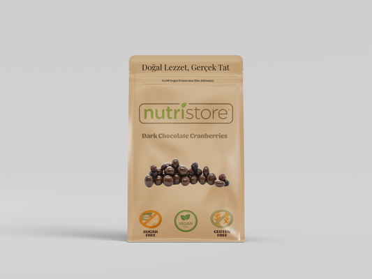 Bitter Çikolatalı Kızılcık (Cranberries) Dondurularak Kurutulmuş – Doğal ve Katkısız