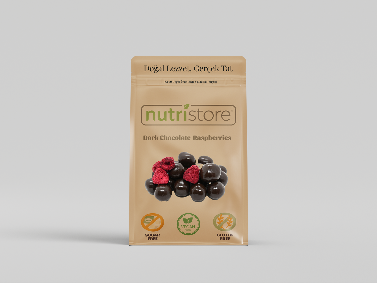 Bitter Çikolatalı Ahududu (Raspberries) – Doğal ve Katkısız