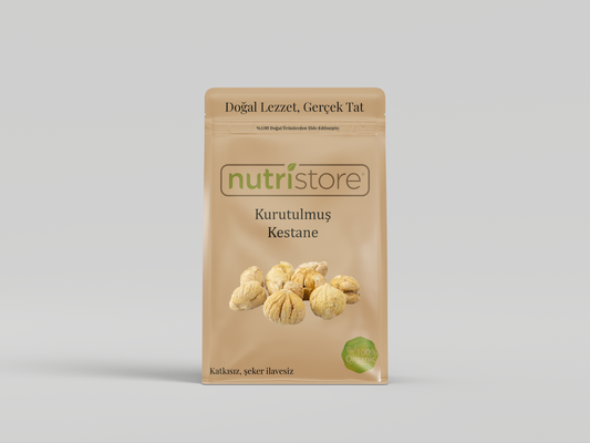 Kurutulmuş Kestane | Doğal Enerji ve Lif Kaynağı, Glutensiz Atıştırmalık